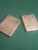 2 db alpakka régi cigarettatárca