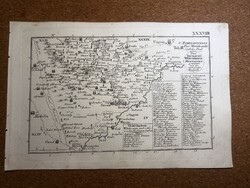 Zemplén vármegye térképe II. Korabinszky 1805. Atlas Regni Hungariae. Felvidék Szlovákia