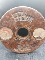 Réztekercs, antik, magyar, 1920-as évek, bontatlan, 15x15cm-es. 3580b