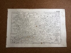 Vas vármegye térképe Korabinszky 1805. Atlas Regni Hungariae.