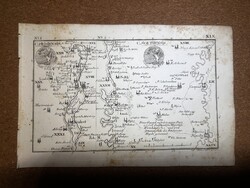 Pilis vármegye térképe Korabinszky 1805. Atlas Regni Hungariae.