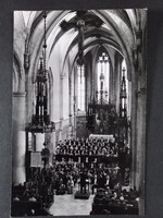 Régi képeslap Sopron Szent Mihály templom 1974