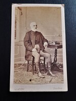 Korai CdV vizitkártya fotó 1860-as évek Letzter, Kassa