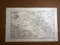 Bihar vármegye térképe II. Korabinszky 1805. Atlas Regni Hungariae.