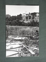 Képeslap,Vonyarcvashegy,Balaton part,csónak,horgász,templom látkép,részlet, 1977-