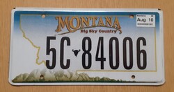 USA amerikai rendszám rendszámtábla 5C-84006 Montana