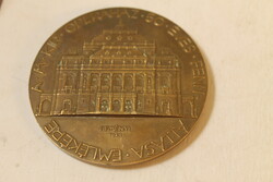 Reményi József 1934 bronz emlékplakett 570