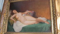 Brettschneider Rudolf eredeti akt olajfestménye