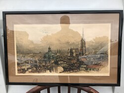 Luigi Kasimir Wien Bécs Rézkarc !