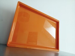 Hans Theo Baumann bauhaus Lufthansa 1st class narancs szerviz-tálca 1967, rendkívül ritka