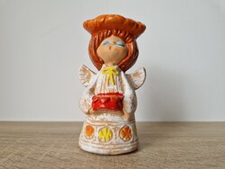 Kerámia gyertyatartó angyalka