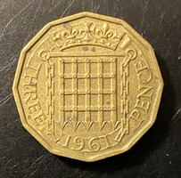Egyesült Királyság 3 pence, 1961