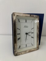 Silver Table Clock NEVER USED