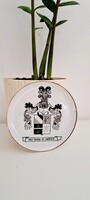 Hollóháza wall plate, marked: Pro patria et libertate