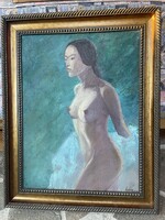 1FT-ról!! Akt hölgy..80x60cm plusz kerete..!