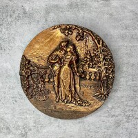 Der Trompeter von Sackingen: Der erste Kuss bronz fali dísz