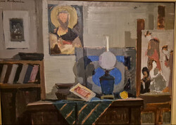 Piri Kálmán Csendélet, olajfestmény 120x60