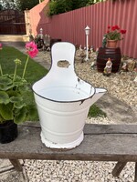 Budafoki Rocska talpas fehér , sajtár zsétár fejővödör vödör  nosztalgia, dísznek ,gyűjtői darab