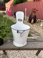 Csepel 5 literes fehér  Rocska , sajtár zsétár fejővödör vödör  nosztalgia, dísznek ,gyűjtői darab