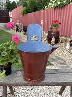 10 literes barna Rocska sajtár zsétár fejővödör vödör  nosztalgia, dísznek ,gyűjtői darab