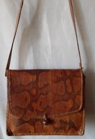 Antik valódi kígyóbőr, női, válltáska!