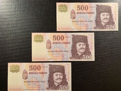 ***  Sorkövető emlék hátlapos UNC 500 ft 2006 EC  **