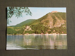 Képeslap,Visegrád,Duna part,Vár,Salamontorony látkép,részlet, 1972-