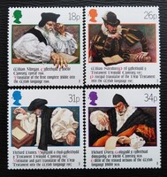 Ang1139-42 / Anglia 1988 A walesi Biblia bélyegsor postatiszta
