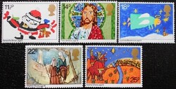 Ang895-9 / Anglia 1981 Karácsony bélyegsor postatiszta