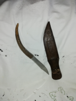 Kézzel készített vadásztőr agancs nyéllel    H