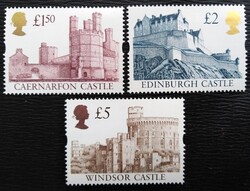 Ang1175-7 / Anglia 1988 Várak bélyegsor postatiszta