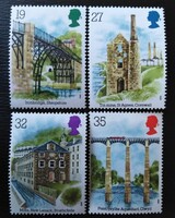 Ang1206-9 / Anglia 1989 Iparrégészet bélyegsor postatiszta