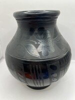 Karcagi fekete kerámia váza. 5151