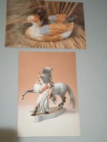 Herendi Museum mint condition set of two postcards about 20 years old