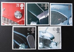 Ang1657-61 / Anglia 1996 Klasszikus brit sportautók bélyegsor postatiszta
