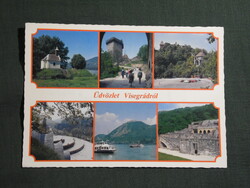 Képeslap,Visegrád,mozaik,Dunakanyar,templom,Vár,palota múzeum látkép,részlet, 1990-