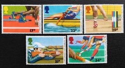 Ang1076-80 / Anglia 1986 Nemzetközösségi játékok bélyegsor postatiszta