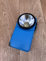 Retro - vintage kék színű zseblámpa - elemlámpa