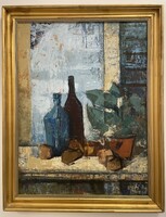 Vati József (1927-2017) 90x70 cm EREDETI olajfestménye