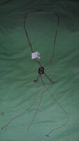 Divatos FÉM GYŰRŰ LÁNC medálos többsoros fém lánc 70 cm hosszú NYAKÉK a képek szerint NY 10