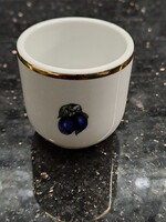 Hollóházi porcelán Várda drink szilva pálinkás kupica