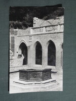Képeslap,Visegrád,Mátyás király kútja látkép,részlet, 1961-