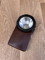 Retro - vintage barna színű zseblámpa - elemlámpa