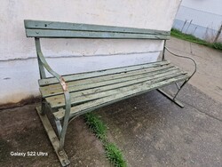 Antik kerti pad régi kovácsoltvas kerti pad mávos kertipad