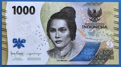 Indonézia 1000 Rupiah / Rúpia 2022, UNC.