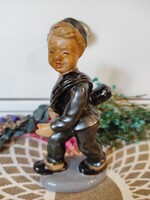 Régi kerámia kéményseprő figura - Nógrádi József ?