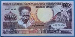 Suriname 100 Gulden 1988, UNC.