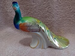 2503/32 Drasche porcelán kézzel festett páva figura
