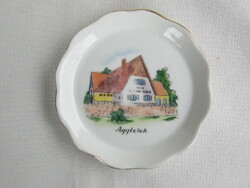 Aggtelek emlék Aquincumi porcelán tálka