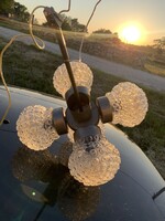 Mid century Modern Bubble Globe Sputnik Chandelier, 1960 , KAMENICKY SENOV SZŐLŐFÜRT LÁMPA